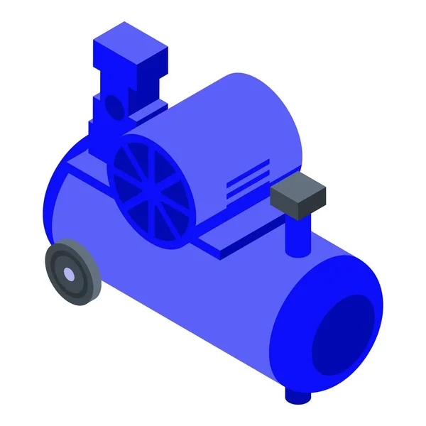 Ícone do compressor de ar do cilindro, estilo isométrico —  Vetores de Stock