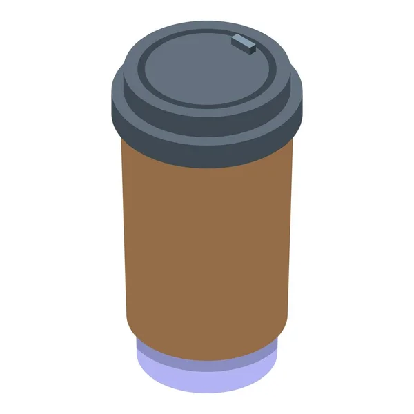 Coffee to go cup icon, isometric style — Stock Vector