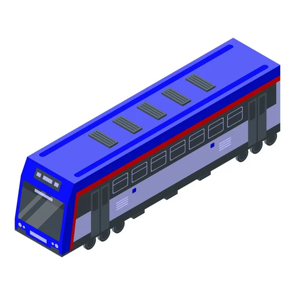 Icône de train électrique, style isométrique — Image vectorielle