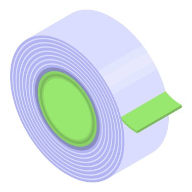 Maskeli skoç bant simgesi, izometrik biçim