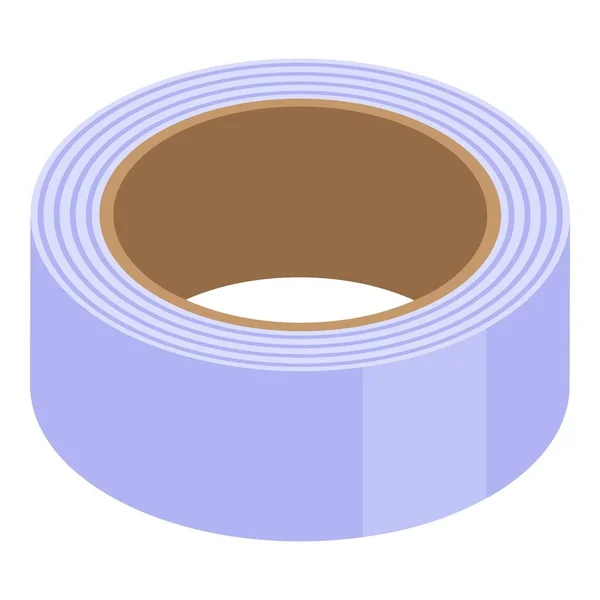 School scotch tape icon, isometric style — Stock Vector