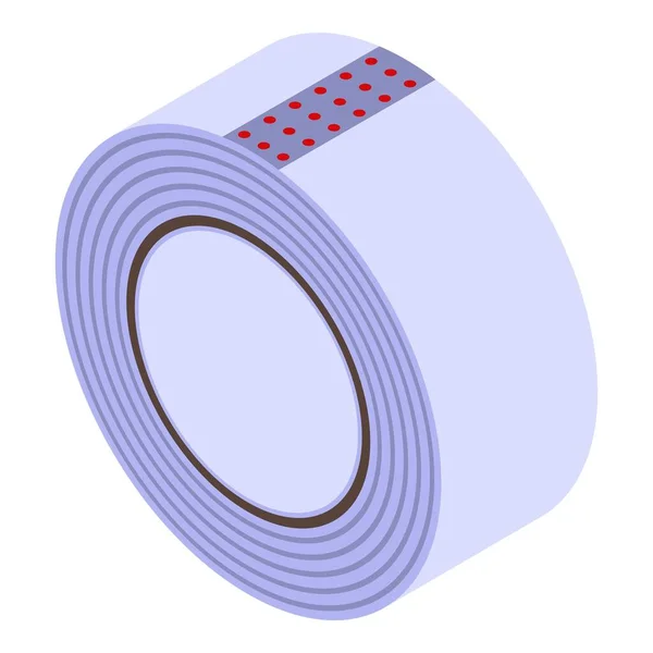 Icona trasparente scotch tape, stile isometrico — Vettoriale Stock