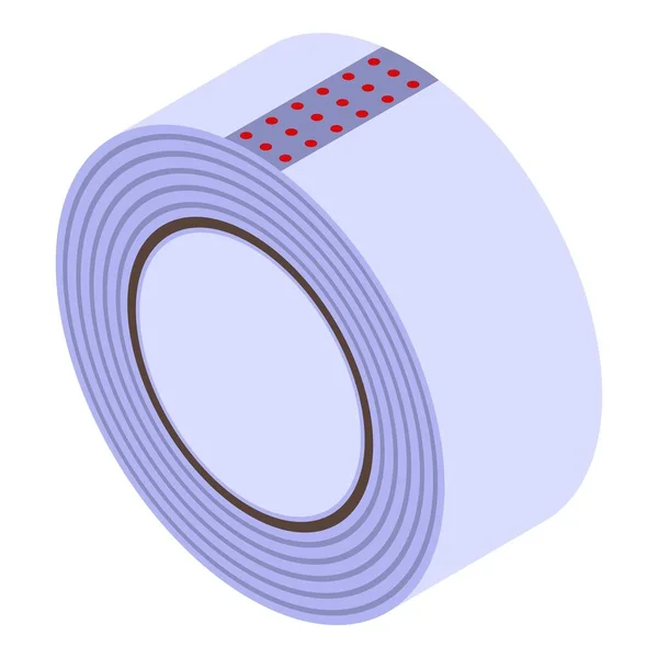 Transparant scotch tape icoon, isometrische stijl — Stockvector