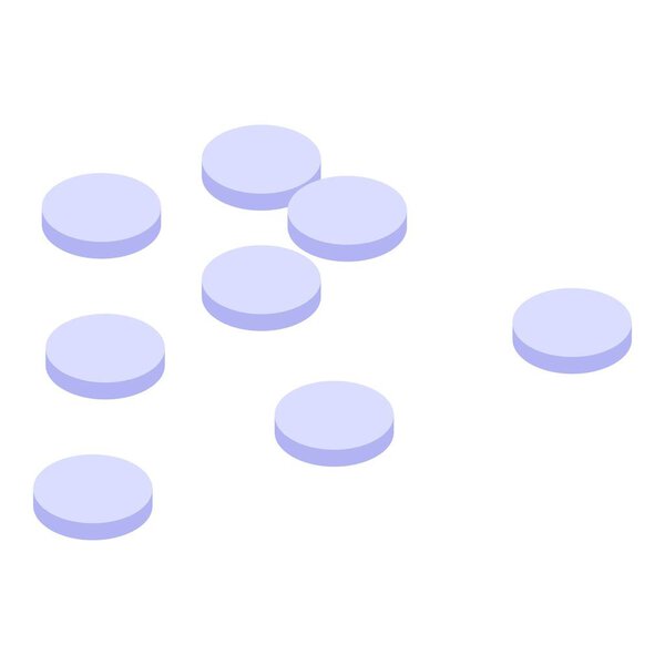 Paper hole puncher icon, isometric style