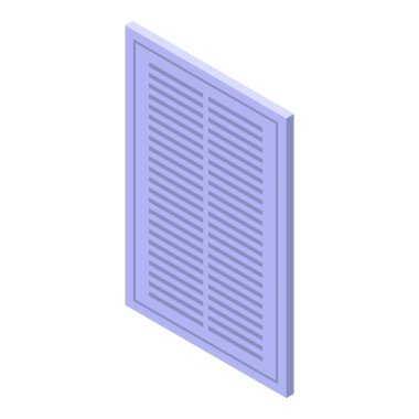 Filtre havalandırma simgesi, izometrik biçim