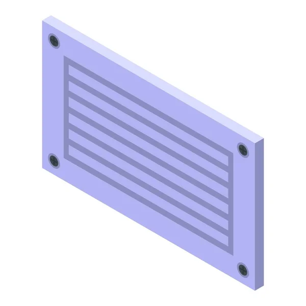Ikone der Windbelüftung, isometrischer Stil — Stockvektor