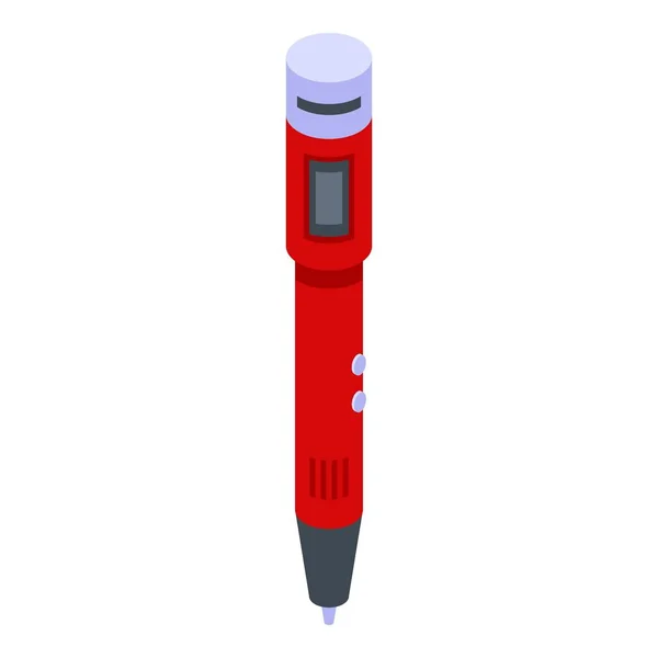 Ikona innowacji 3d pen, styl izometryczny — Wektor stockowy