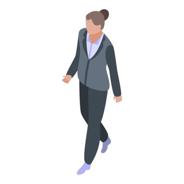 İş kadını simgesi, izometrik biçim