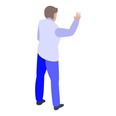 Ticari danışman simgesi, izometrik biçim