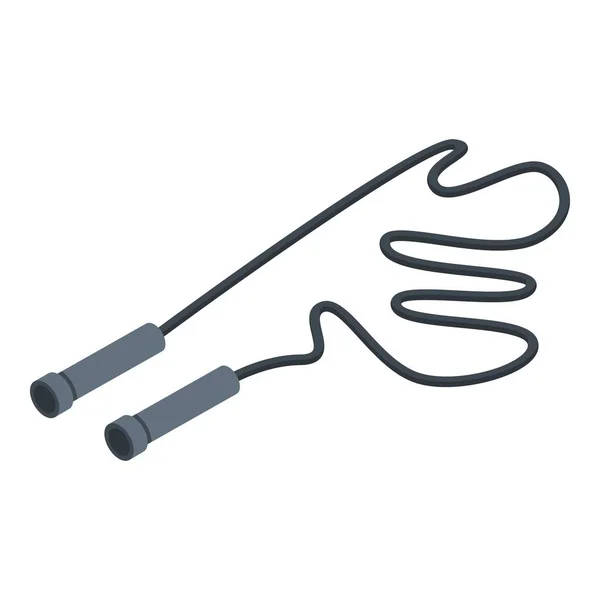 Jump touw icoon, isometrische stijl — Stockvector