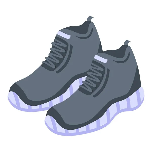 Gimnasio icono de zapatos deportivos, estilo isométrico — Vector de stock