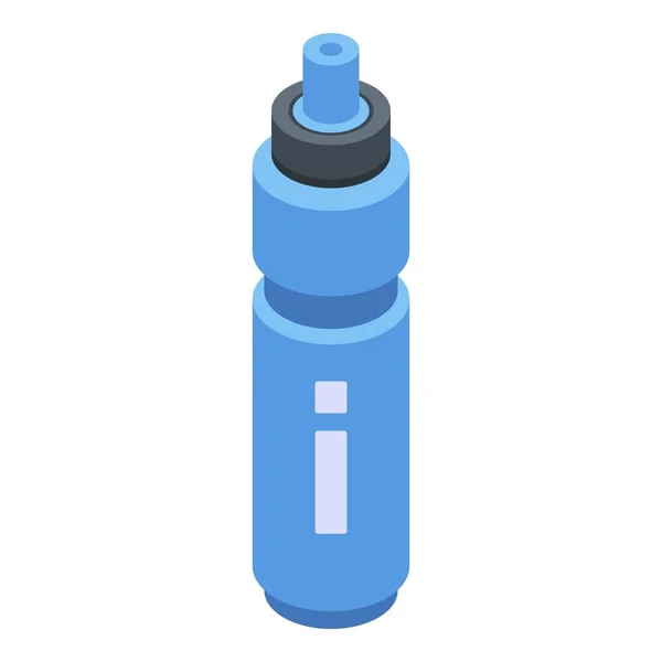 Gimnasio deporte icono de la botella de agua, estilo isométrico — Vector de stock