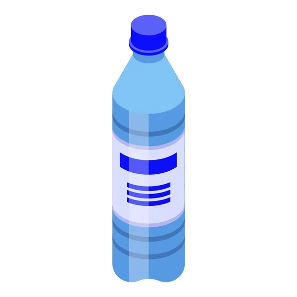 Icona della bottiglia d'acqua minerale, stile isometrico — Vettoriale Stock