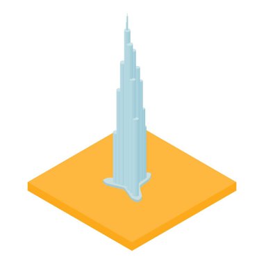 Burj khalifan simgesi, izometrik biçim