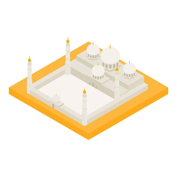 Ikona meczetu w stylu izometrycznym — Wektor stockowy