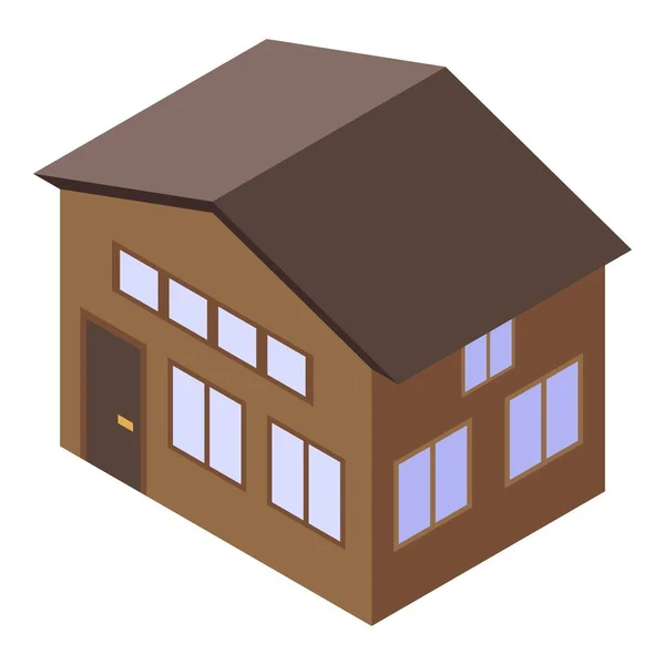 Broker house icon, estilo isométrico — Vector de stock