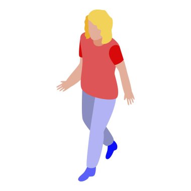 Çocuk ana simgesi, izometrik stil