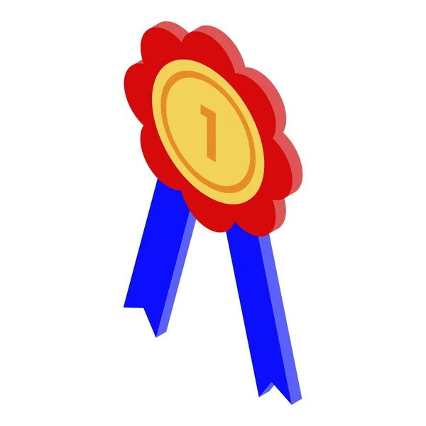 Credibilità reputazione emblema icona, stile isometrico — Vettoriale Stock