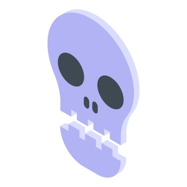 Kafatası aldatmaca simgesi, izometrik biçim