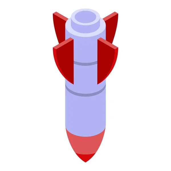 Fraud rocket icon, isometric style — Stock Vector