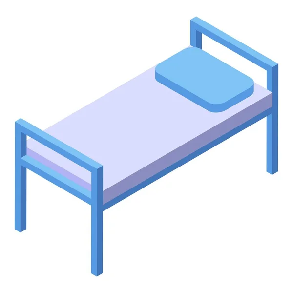Ikona nemocniční postele, izometrický styl — Stockový vektor