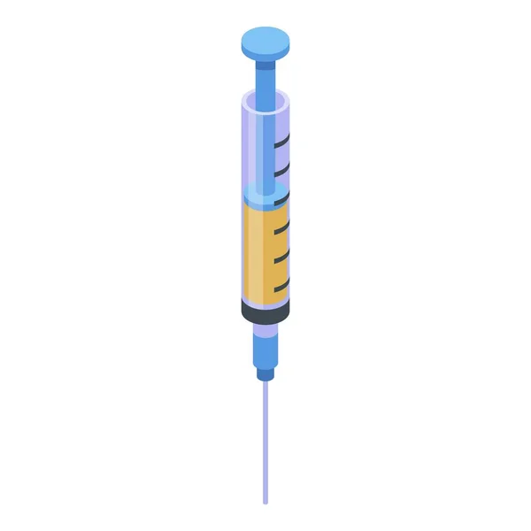 Injectiespuit voor waterpokken icoon, isometrische stijl — Stockvector