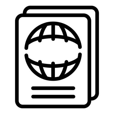 Uluslararası pasaport simgesi, özet biçimi