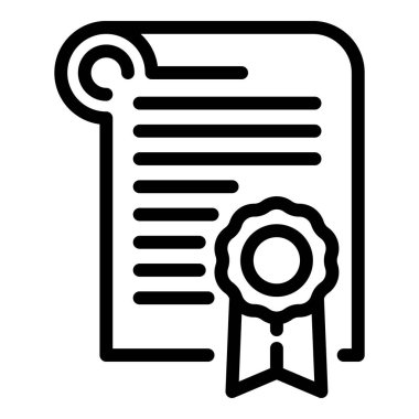 Turizm Müdürü diploma simgesi, özet tarzı