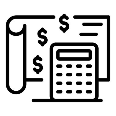 Finans hesap makinesi simgesi simgesi, özet biçimi