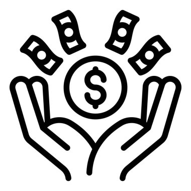 Para sikke simgesi, özet stili alır