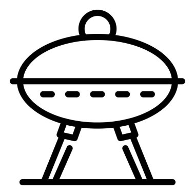 Piknik ızgara simgesi, özet biçimi