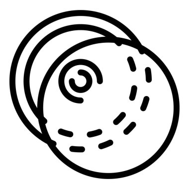 Yuvarlak cam koruma simgesi, dış hat biçimi