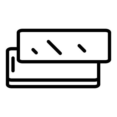 Dayanıklı hücre cam simgesi, dış hat biçimi