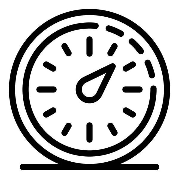 Значок секундомера, стиль контура — стоковый вектор