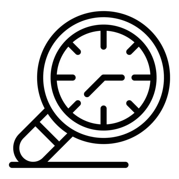 Icono de reloj de bolsillo, estilo de contorno — Vector de stock