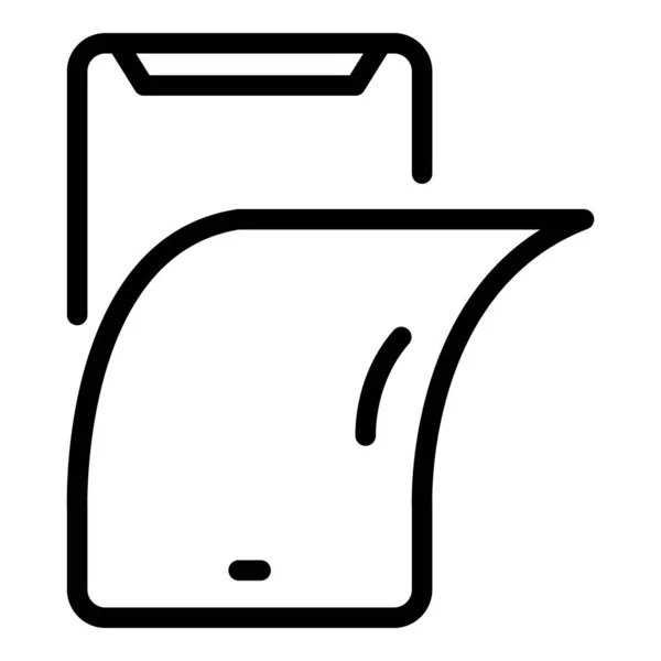 Ref-screen phone icon, outline style — стоковый вектор