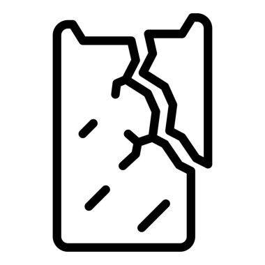 Çatlak ekran simgesi, özet biçimi