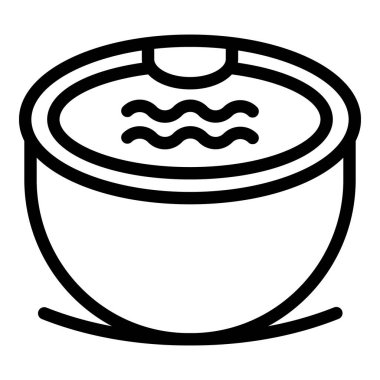 Yuvarlak küvet ikonu, taslak biçimi