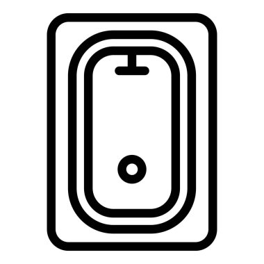 Küvet ikonu, taslak biçimi