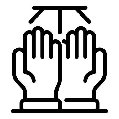 Kuru eller simgesi, taslak biçimi