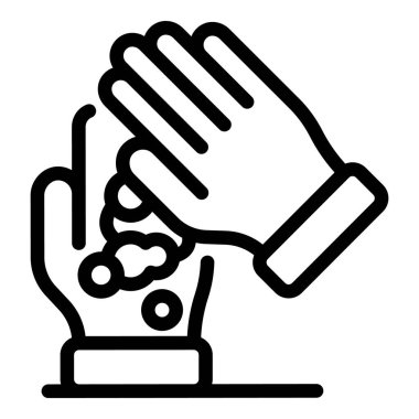 Köpük eller simgesi, özet biçimi