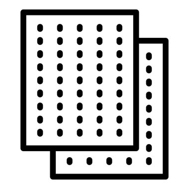 Ses geçirmez duvar simgesi, dış hat biçimi