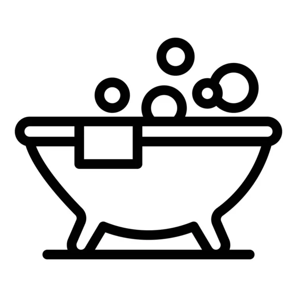 Luxury jacuzzi icon, outline style — Stock Vector