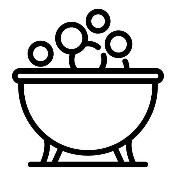 Přenosná ikona vany, obrys — Stockový vektor