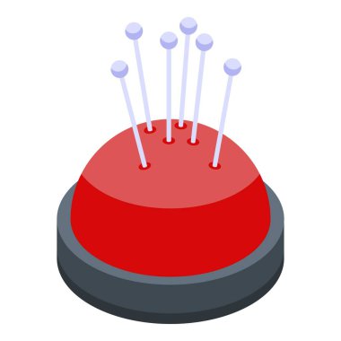 Yastık simgesi dikme, izometrik biçim