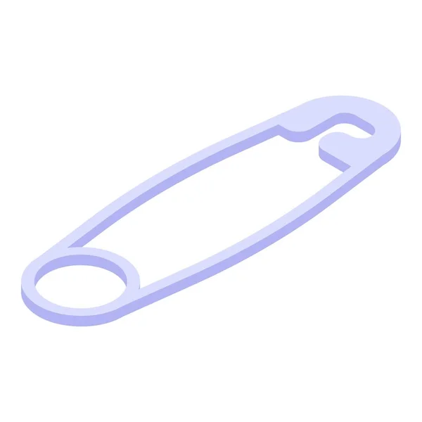 Rethes clip icon, isometric style — стоковый вектор