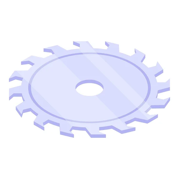 Icône de scie circulaire, style isométrique — Image vectorielle