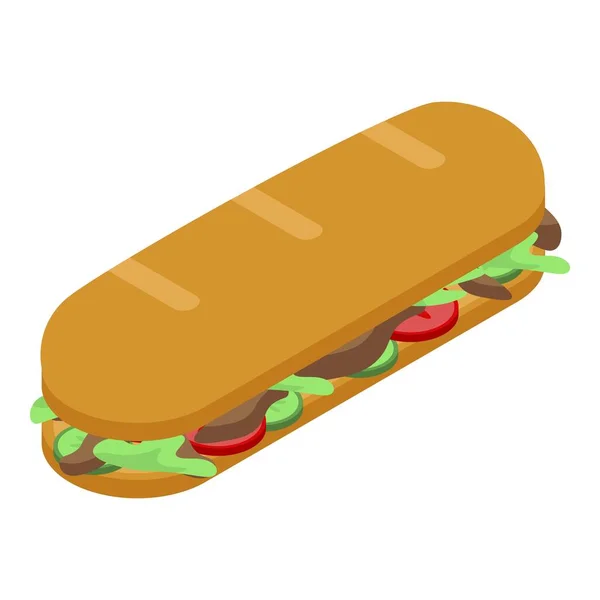 Icône de bar à sandwich, style isométrique — Image vectorielle
