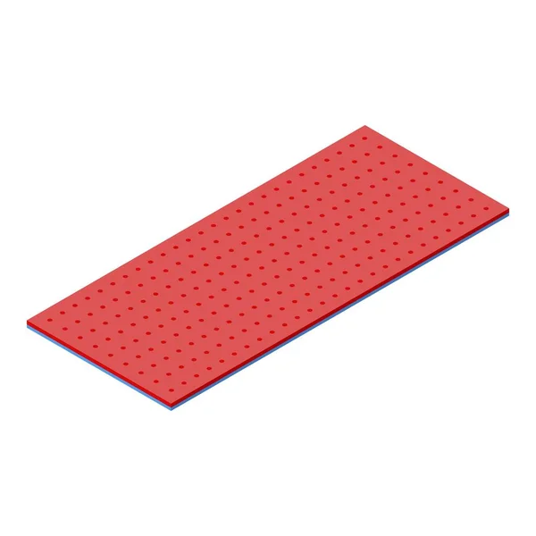 Yoga matras icoon, isometrische stijl — Stockvector