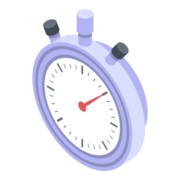 Reruiter stopwatch icon, isometric style — стоковый вектор